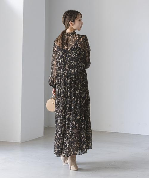 NOBLE（ノーブル） 長袖ワンピース FREE ブラック レディース