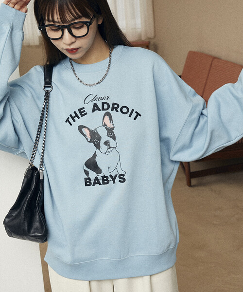 トレーナー スウェット PUBLUX/パブリュクス THE ADROIT フレンチブルドッグ 裏起毛スウェット　限定展開 レディース | PUBLUX | 04