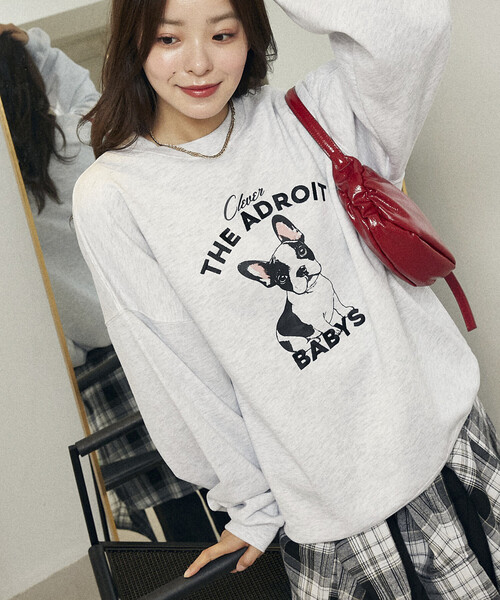トレーナー スウェット PUBLUX/パブリュクス THE ADROIT フレンチブルドッグ 裏起毛スウェット　限定展開 レディース | PUBLUX | 22