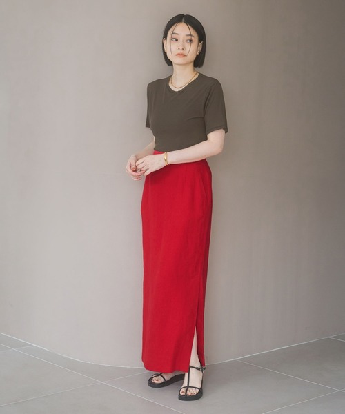 「A part by」 半袖カットソー FREE アイボリー レディース_画像2