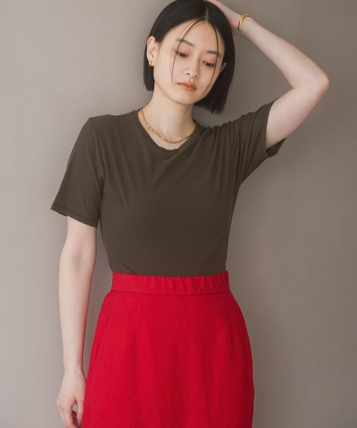 「A part by」 半袖カットソー FREE アイボリー レディース_画像6