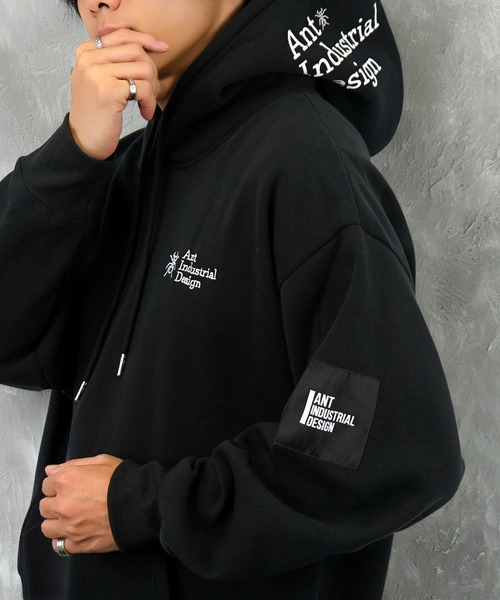 パーカー グラフィック ワイド 長袖スウェット フーディー メンズ