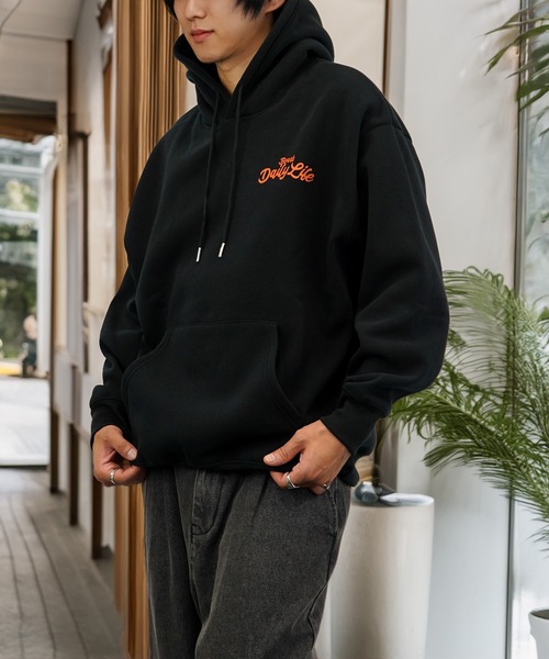 パーカー グラフィック ワイド 長袖スウェット フーディー メンズ