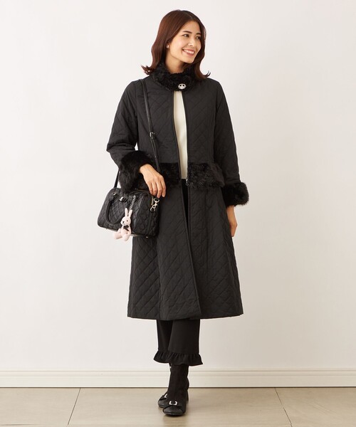 TO BE CHIC（トゥー ビー シック） ノーカラーコート コート ファー