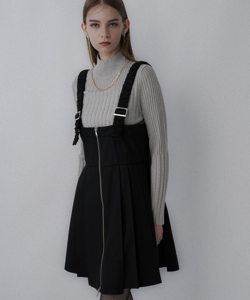 HARE ハレ 完売品 プリーツミニキャミワンピース ブラック HARE（ハレ） チュニック プリーツミニキャミワンピース(HARE