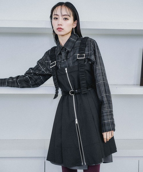 HARE（ハレ） チュニック プリーツミニキャミワンピース(HARE