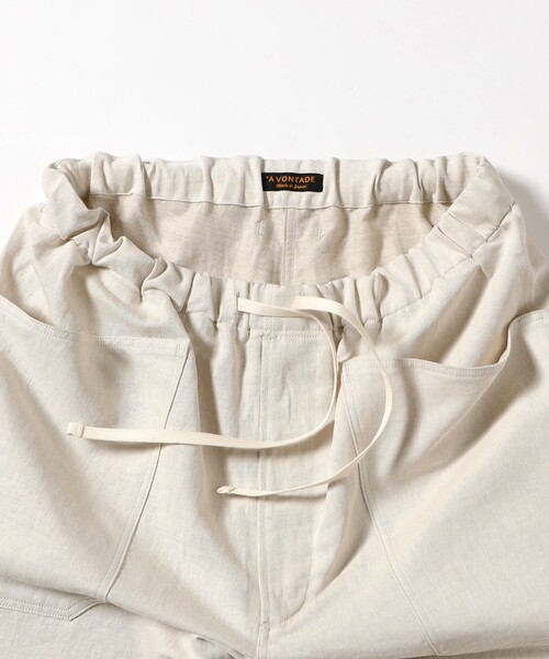 パンツ *A VONTADE / コットンリネン ミリタリー デニム ショーツ メンズの画像