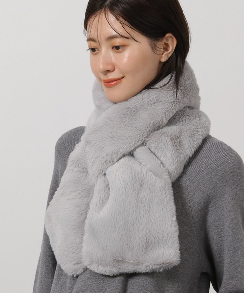 LAKOLE（ラコレ） マフラー ストール ボリュームファーマフラー