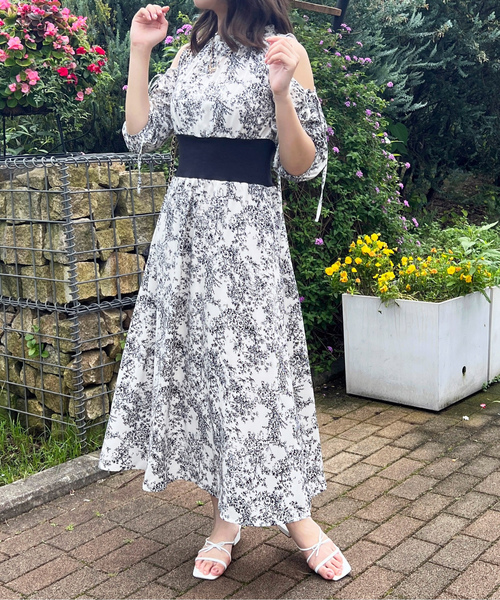 「apres jour」 半袖ワンピース フリー ネイビー レディース_画像2