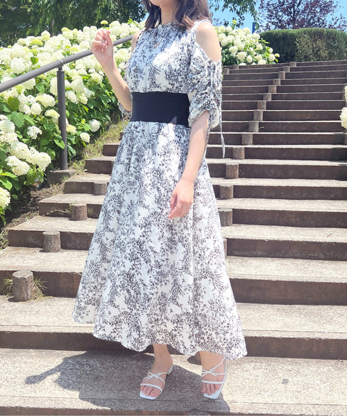 「apres jour」 半袖ワンピース フリー ネイビー レディース_画像9