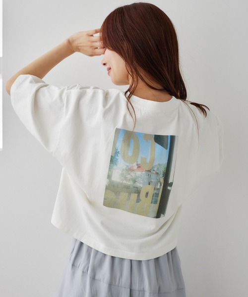 「mysty woman」 半袖Tシャツ FREE ホワイト系その他2 レディース_画像3