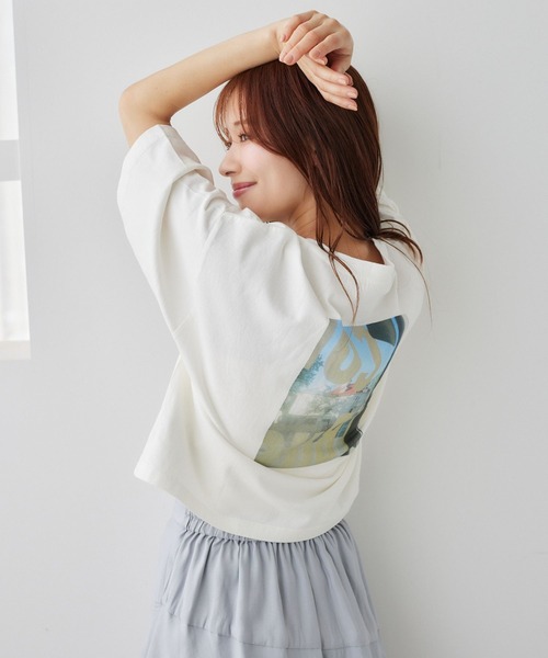 「mysty woman」 半袖Tシャツ FREE ホワイト系その他2 レディース_画像4