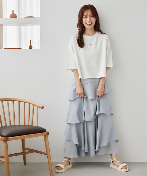 「mysty woman」 半袖Tシャツ FREE ホワイト系その他2 レディース_画像5