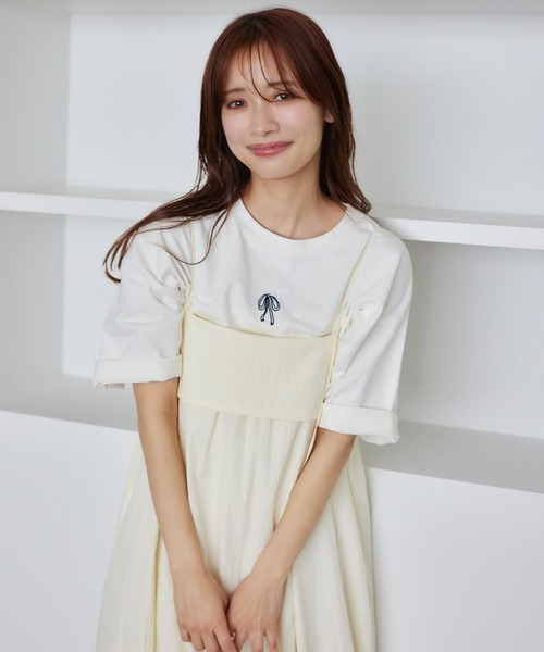 「mysty woman」 半袖Tシャツ FREE ホワイト系その他2 レディース_画像6