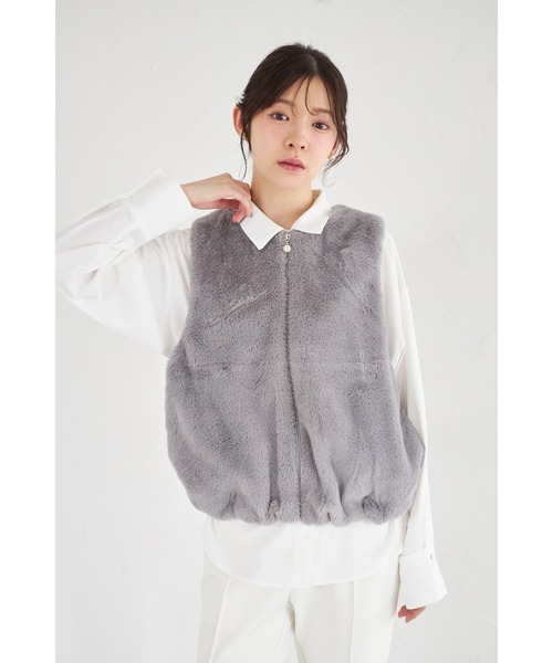 tocco closet（トッコ クローゼット） ベスト ジレ 「ZOZO限定」パール