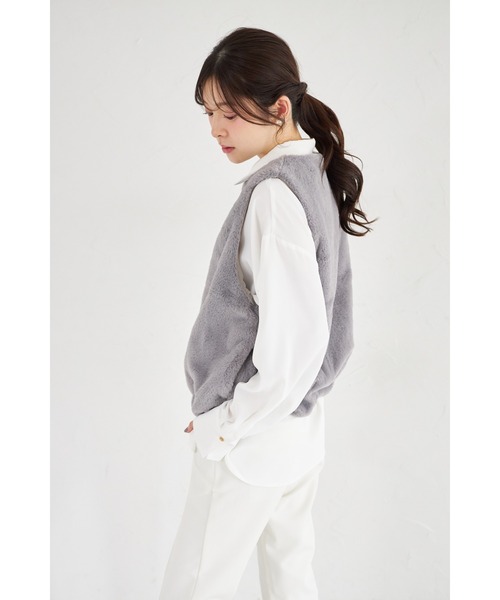 tocco closet（トッコ クローゼット） ベスト ジレ 「ZOZO限定」パール