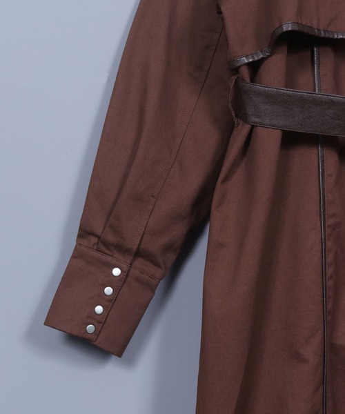 「&g'aime」 チェスターコート FREE ブラウン レディース_画像4