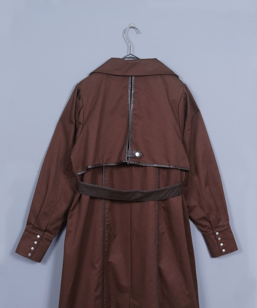「&g'aime」 チェスターコート FREE ブラウン レディース_画像9