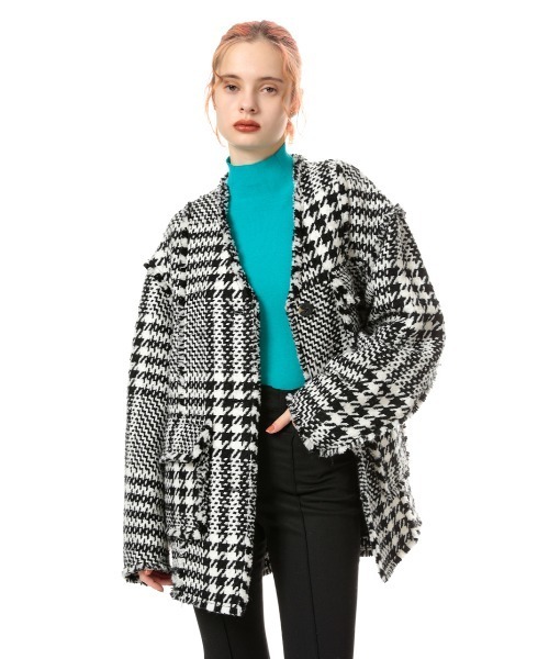 SLY（スライ） ノーカラージャケット FREE ブラック系その他2