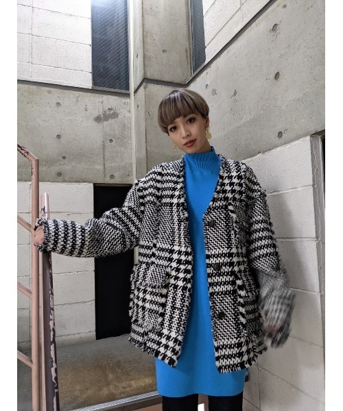 SLY（スライ） ノーカラージャケット FREE ブラック系その他2