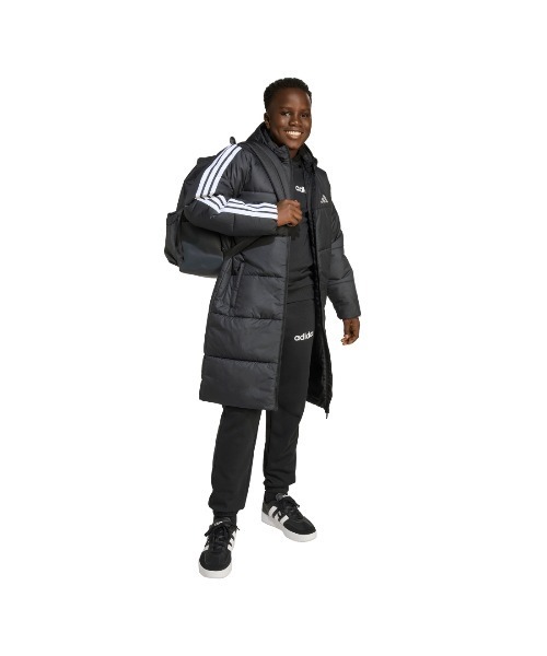 adidas アウター　ダウン　ジャケット　キッズ　黒ブラック　130cm 新品 adidas（アディダス） キッズ 中綿ジャケット エッセンシャルズ スリー