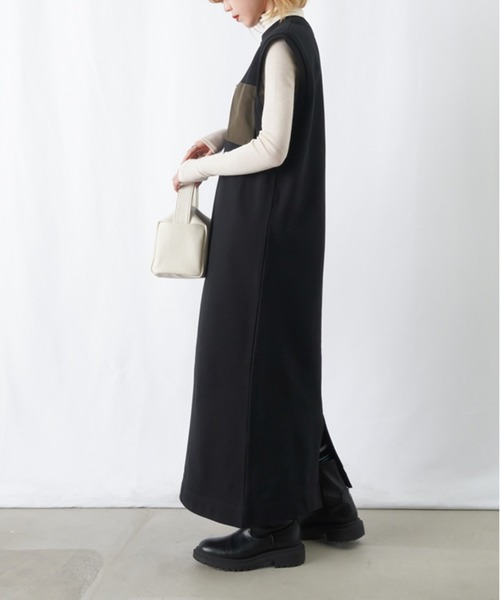 「LUCA/LADY LUCK LUCA」 ノースリーブワンピース FREE ブラック レディース_画像7