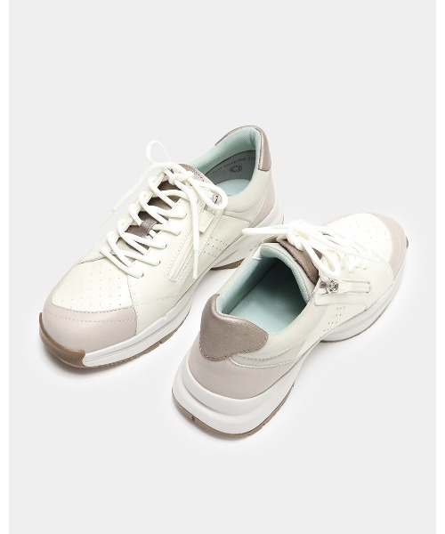 fitfit（フィットフィット） スニーカー レザージップスニーカーWoW