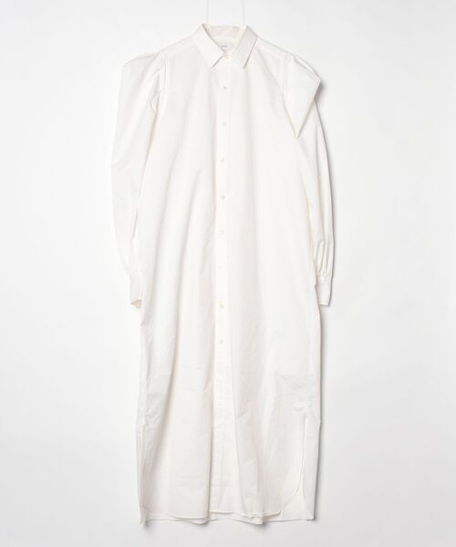 HYKE（ハイク） シャツワンピース 1 ホワイト レディース : ZOZOTOWN