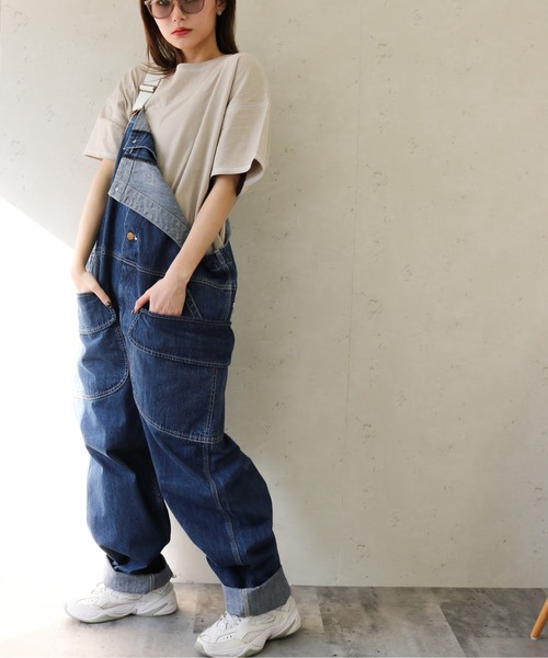 Lee（リー） オーバーオール「Mountain Maniaコラボ」 MEDIUM ブルー