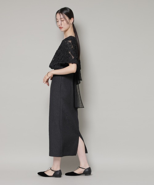 kaene（カエン） ドレス kaene/デザインリボンボレロセットドレス