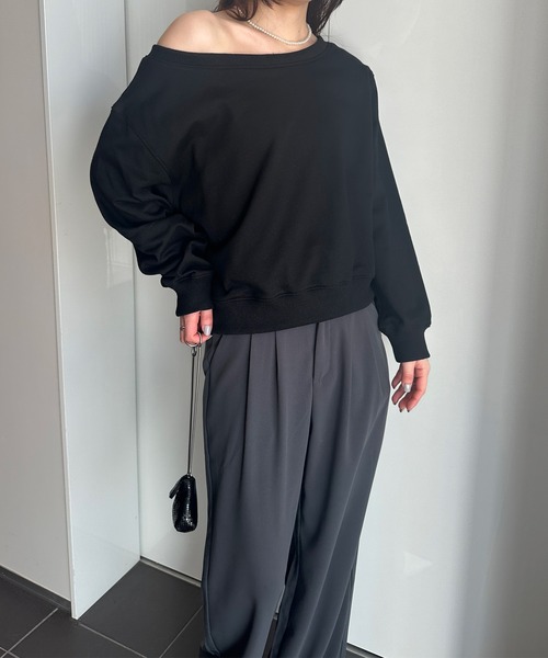 「solleim」 スウェットカットソー M グレー レディース_画像2