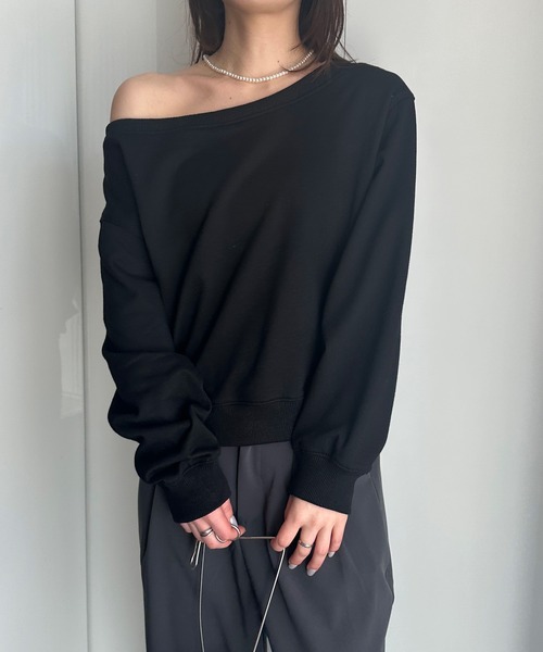 「solleim」 スウェットカットソー M グレー レディース_画像3