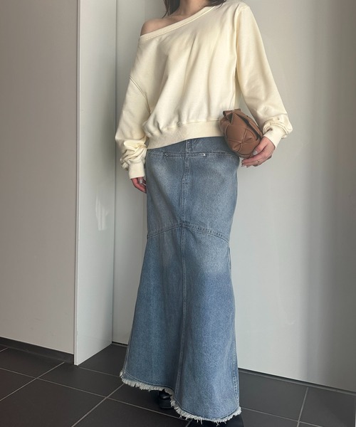 「solleim」 スウェットカットソー M グレー レディース_画像7