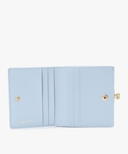 【新品未使用】アニエスベー ガラスレザー 折財布 agnes b.（アニエスベー） 財布 ガラスレザー 二つ折り ウォレット
