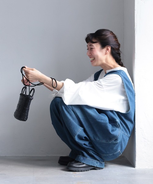 「soulberry」 オーバーオール 5L ブルー レディース_画像4