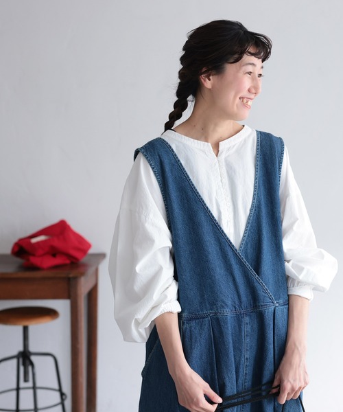 「soulberry」 オーバーオール 5L ブルー レディース_画像6