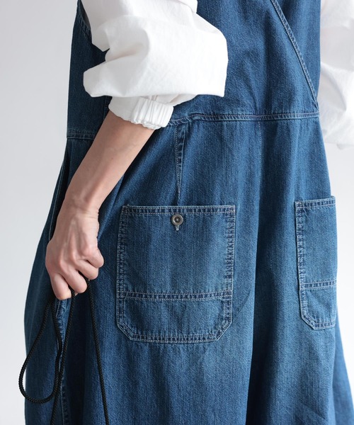 「soulberry」 オーバーオール 5L ブルー レディース_画像9