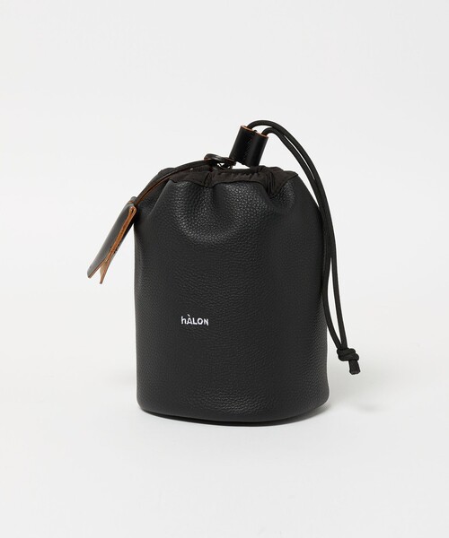 hALON（アーロン） ショルダーバッグ 「hALON」レザー 巾着バッグ
