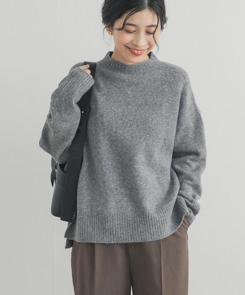 ハイネックハンドニット 楽天市場】Still By Hand スティルバイハンド ウールシルク ハイネック