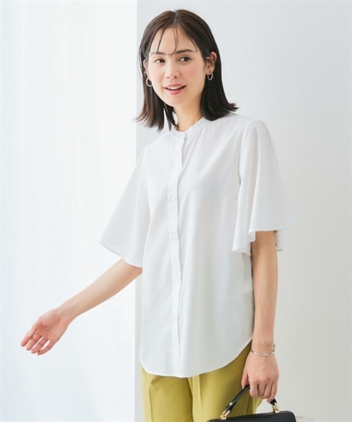 「7days Life Styling」 「cf」半袖ブラウス M ネイビー レディース_画像2