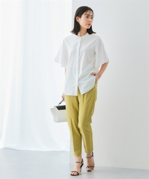「7days Life Styling」 「cf」半袖ブラウス M ネイビー レディース_画像4