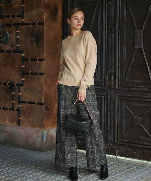 「DRESSTERIOR」 長袖ニット 40 ワインレッド レディース