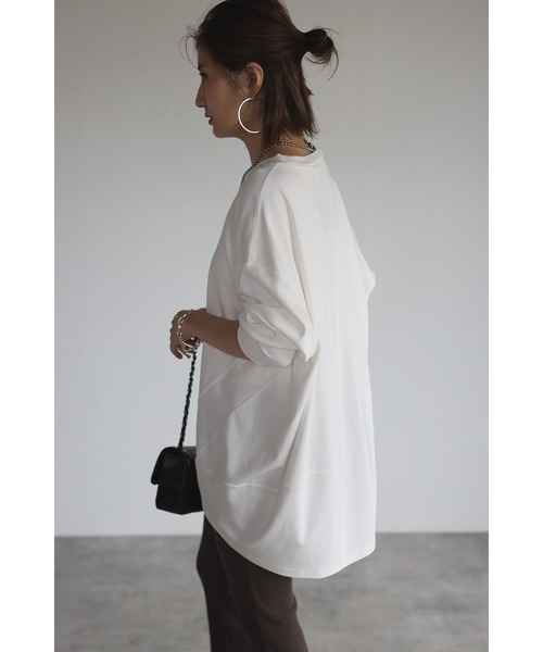 「Bonjour Sagan」 長袖カットソー FREE オフホワイト レディース_画像5