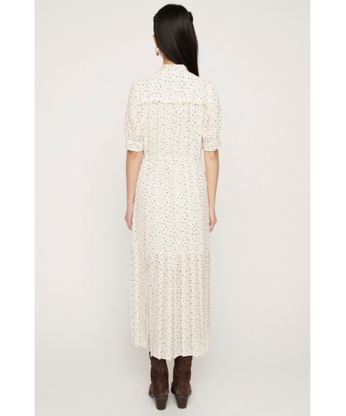 SLY（スライ） ワンピース 「2026SS新作」TINY DOTS TIE PLEATS L/OP