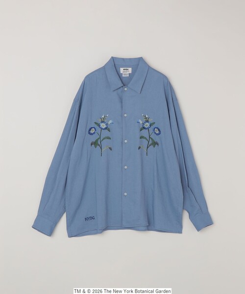 SHIPS any シャツ 「SHIPS any別注」NYBG: フラワー ロゴ 刺繍