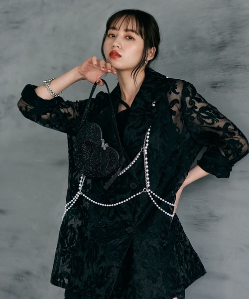 「HARE」 サスペンダー FREE シルバー レディース_画像7