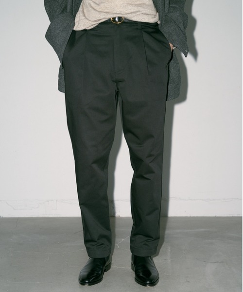 チノパン 「限定」TUCK TAPERED PANTS メンズ レディース_4