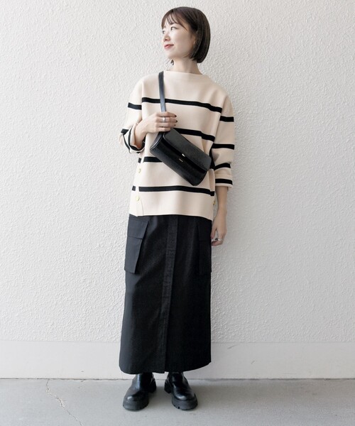 「SHIPS any」 長袖ニット ONE SIZE ブルー レディース