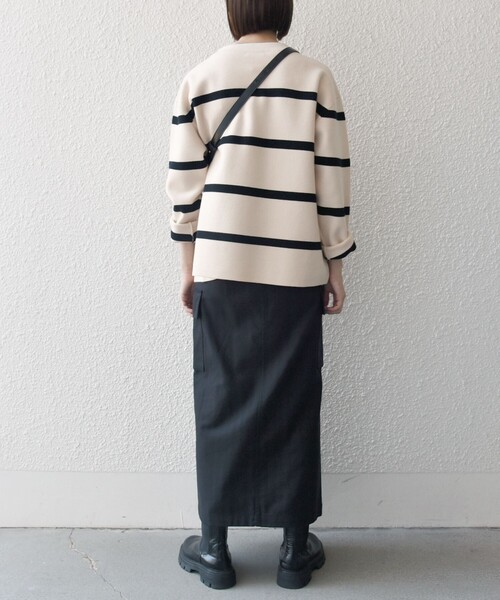 「SHIPS any」 長袖ニット ONE SIZE ブルー レディース