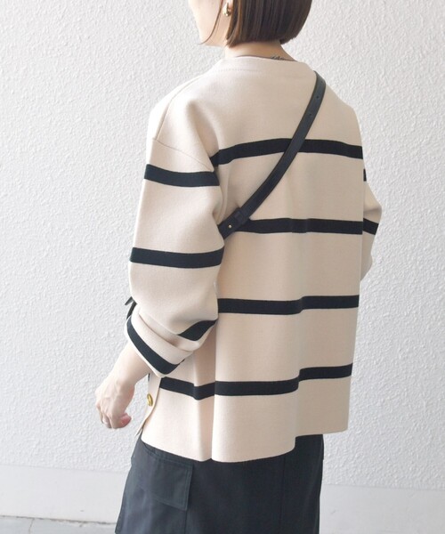 「SHIPS any」 長袖ニット ONE SIZE ブルー レディース